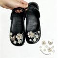 Korean Style Sliver Metal Chain Shoes Charm Set Women Summer 2026 Punk Metal Butterfly Clogs Accessories Women Clogs Decoration. 