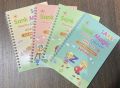 Magic Pen 5 Copybooks Children Toy Writing Reusable Free Wiping English French Arabic Verison Option Writing Practice Copy Books. 