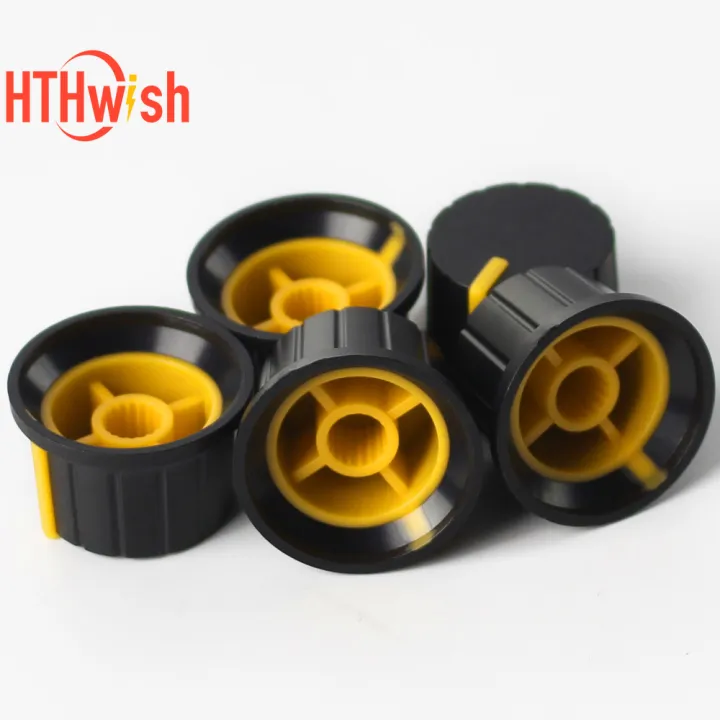 5/10%20Pcs%20%20plastic%20Potentiometer%20Volume%20Switch%20Knobs%2024%20x%2015mm%20Rotary%20Encoder%20%20Amplifier%20Control%20Volume%20Button%20Knob%20For%20WH148%20-%20Image%202
