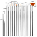 20Pcs/Set Nail Art Brush Ombre Brushes UV Gel Nail Polish Brush Painting Drawing Carving Pen Set For Manicure DIY Design Tools. 