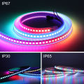 WS2812 WS2812B 5050 RGB-IC Smart LED Strip Individually Addressable IC 30/60 Pixels dc 5V SMD Tape Light Dream Color IP30/65/67. 
