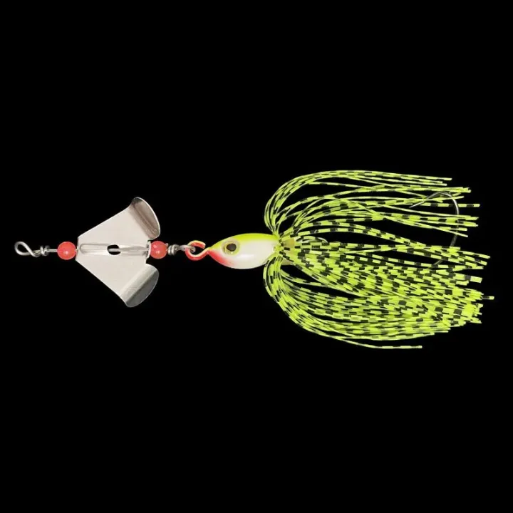 BURLE%20Spinner%20Fly%20Bait%20Rubber%20Jigs%202%20Blades%20Spoon%20Lead%20Head%20Pike%20Fishing%20Lure%20-%20Image%207