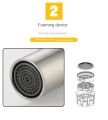 Bathroom Brushed Gold Basin Faucet Tap Wash Basin Single Cold Water Sink Faucet Gold Tap Bathroom Accessories. 