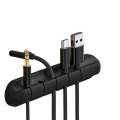 Flexible USB cable organizer cable Winder management clip holder for mouse keyboard earphone. 