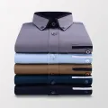 New Shirt Men Cotton Long-sleeve Social Slim Fit Formal Shirt Male Clothes Brand Soft Office Formal Wear Dress. 