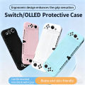 Switch Split Protective Shell Material Case Oled Protective Cover Split Type Tpu Frosted Transparent Soft Shell. 