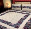 Embroidered Patch Work King Size BedSheet - High Quality - Cotton Double Bedsheet Embroided. 