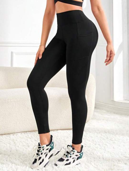 Women's%20high-waisted%20solid%20color%20pocket%20yoga%20leggings,%20slim-fit%20stretch%20leggings,%20comfortable%20and%20breathable%20fitness%20pants%20-%20Image%203