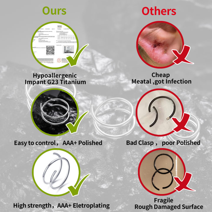 Titanium%203%20Pairs%20Double%20Hoop%20Nose%20Rings%206/8/10mm%20Hypoallergenic%20Small%20Spiral%20Piercing%20Jewelry%20for%20Men%20Women%2020G%20-%20Image%206