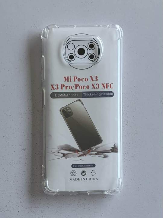 Redmi Poco X3/ Poco X3 Pro Shockproof Transparent Silicon Back Cover