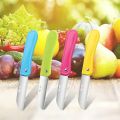 fruit knife small,New Foldable Fruit Knife Set,paring knife set of Exquisite and Beautiful,Small and Easy to Carry,suitable for Most Types of Vegetables and Fruits,4 Pieces(red, Blue,green,yellow). 