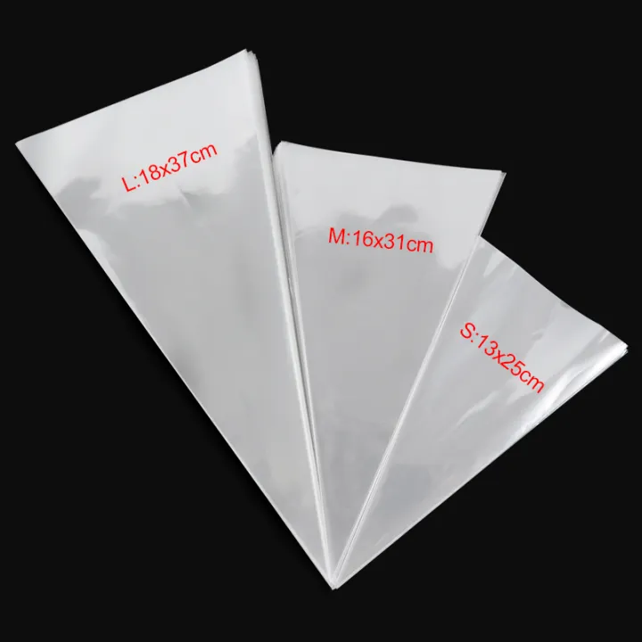 50Pcs%20Clear%20Cone%20Candy%20Bags%20Food%20Snack%20Packaging%20Plastic%20Bag%20With%20Ties%20Wedding%20Birthday%20Party%20Favors%20Decoration%20DIY%20%20Bags%20-%20Image%204