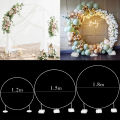 Round Balloon Arch Balloon Circle Stand Holder Frame Ring Birthday Baloon Decor Wedding Party Decorations Baby Shower Background. 