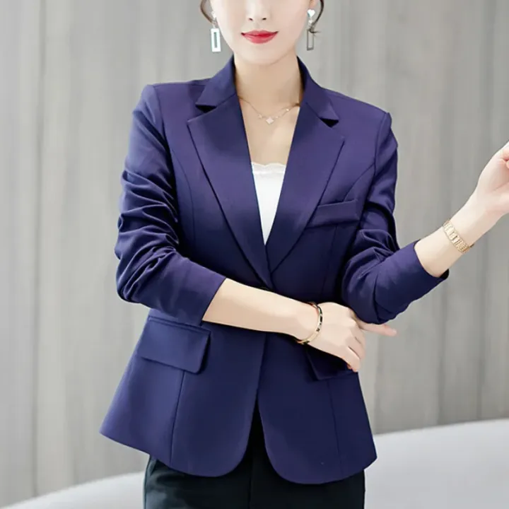 Women%20Korea%20Blazer%202025%20Formal%20Slim%20Black%20Blazers%20Office%20Lady%20Work%20Suit%20Pockets%20Jackets%20Coat%20Female%20Casual%20Short%20Blazer%20Femme%20-%20Image%204