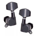 Guitar Tuning Pegs Tuner | Closed Tuner Machine Heads For Acoustic | Bass Guitar Tuning Keys | 3L & 3R | Black Colour. 