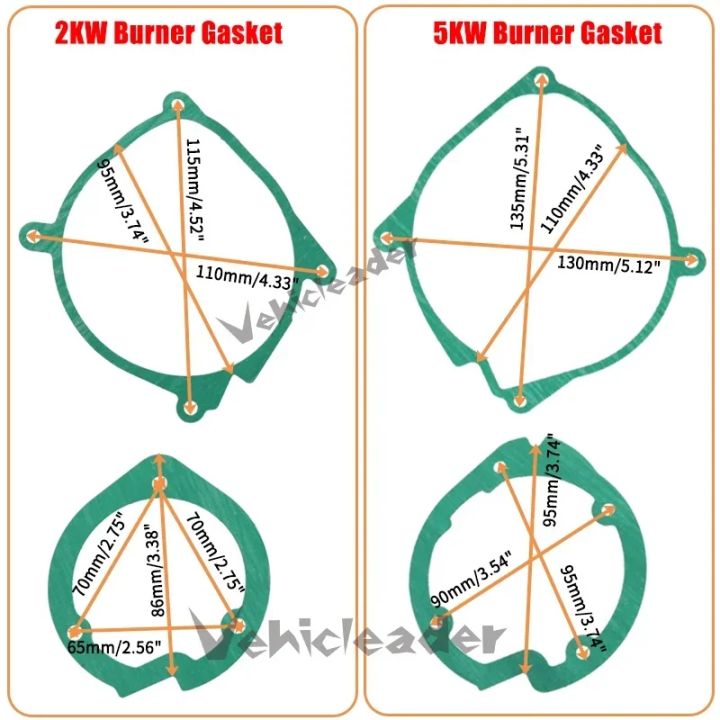 1/2/5/10/20x%202KW%205KW%20Air%20Diesel%20Heater%20Blower%20Fan%20Motor%20&%20Burner%20Gasket%20set%20For%20Chinese%20heater%20Eberspacher%20Airtronic%20Car%20Truck%20-%20Image%206