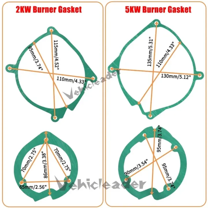 1/2/5/10/20x%202KW%205KW%20Air%20Diesel%20Heater%20Blower%20Fan%20Motor%20&%20Burner%20Gasket%20set%20For%20Chinese%20heater%20Eberspacher%20Airtronic%20Car%20Truck%20-%20Image%206
