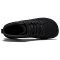 HOBIBEAR Mid-Top Barefoot Shoes Unisex Wide Toe Box Canvas Sneakes Zero Drop Lace Up Outdoor Walking Shoes.