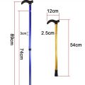 Adjustable walking stick. 