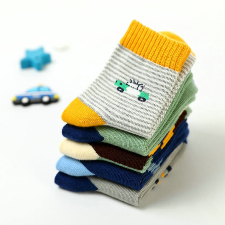 New%20Children's%20Socks%20Cotton%20Striped%20Car%20Boys'%20Socks%20Spring%20Autumn%20Cartoon%20Student%20Socks%20For%20Boys%203-15%20Year%20-%20Image%203