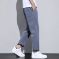 Men's Loose Straight Elastic Waist Jeans 2026 New Spring Summer Trendy Stretch Long Pants Casual Versatile Jeans Male. 