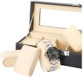 6 Slots Wrist Watch Box Watch Holder Storage Case Organizer PU Leather Watch Display Box regalos para hombre. 