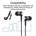 3.5mm Wired Earphone In Ear Headset HIFI Heavy Bass Earbuds Monitor Sports Headset Stereo Music Gaming Headphone With Microphone.