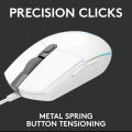 Logitech G102 lightsync gaming mouse 8,000 DPI (6 keys macro gaming mouse 5 speed setting with RGB light). 