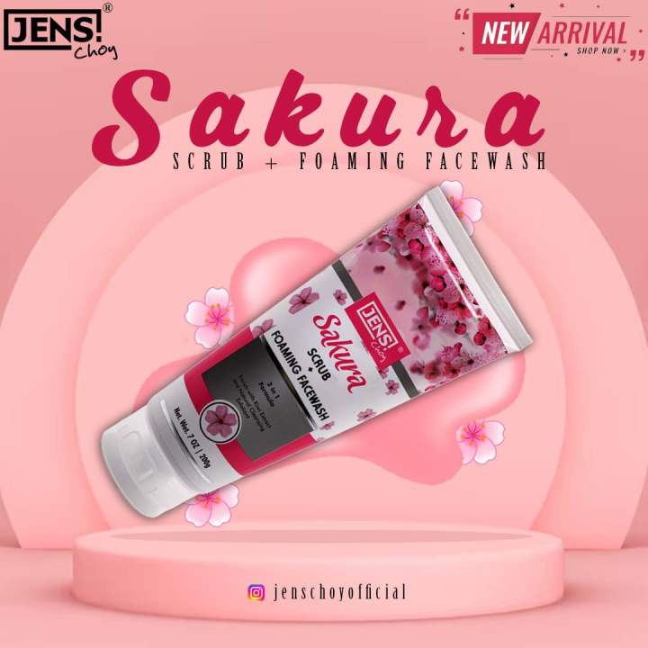 Jens Choy Sakura Scrub & Foaming Face Wash