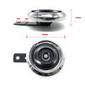 DC 12V Motorcycle Electric Horn Chrome plated Waterproof loud horn Motorbike Vehicle Classic Horn With Cover  Universal. 