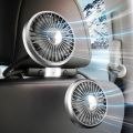 Car Flash F310 Car Double Head Light with Soft Tube Seat Fan Creative Practical Car Interior Multi angle Car Use. 