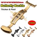 Watch Fold Buckle Double Click Butterfly Watchband Push Clasp 14/16/18/20/22mm Button Deployment Clasp Buckles Watch Accessories. 