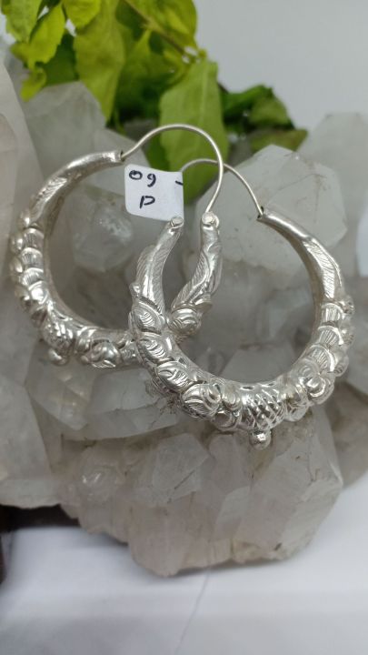 Silver Marwadi Earring Dragon Design for Women