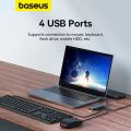 Baseus Usb Hub 4 Port ABS Hub Usb 3 0 for Laptop Multi Splitter Adapter For Xiaomi Lenovo Macbook PC Computer Accessories. 