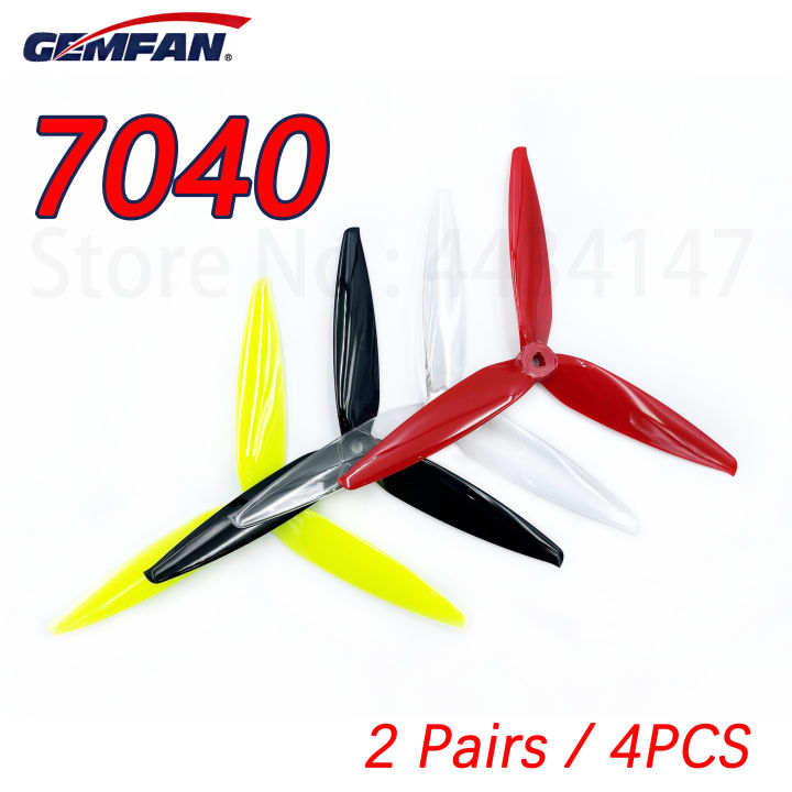 Gemfan Flash 7040 7 Inch 3-Blade 7X4X3 PC CW CCW 7inch FPV Propeller ...