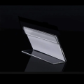 L-Shaped Acrylic Mini Label Stand Logo Display Booth Name Price Card Retail Bread Buffet Acrylic Transparent Price Card.