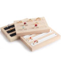 Bamboo And Wood 15-Position Ring Display Tray, Jewelry Display Tray, Earrings, Bracelets, Ring Storage Tray, Display Props. 