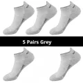 5/10/20 Pairs Of Mens Summer Thin Mesh Breathable Mens Polyester Sports Socks Sweat Absorbing Short Socks. 