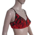 Floral Bra. Beautiful sexy floral bra. Red. 