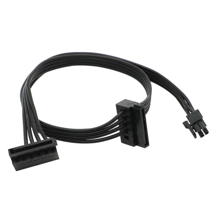 35/45/65cm Mini 4 Pin to One/Two/Three SATA Power Supply Cable For Main Board Interface SATA SSD HDD Cable Power Supply Cable