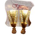 1 karat gold plated D-tops stud earrings for ladies and girls. 