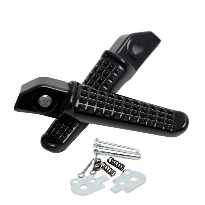 MSX125 Motorcycle Footpeg Front Rear Foot Pegs Footrest Peg for Honda Grom MSX125 CBR600 CBR1000 Silver/Black