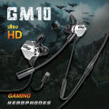 Gm10 gaming headphones handheld gaming headphones with mic earphone PUBG wired gaming headphones free WiFi headphone split toe. 