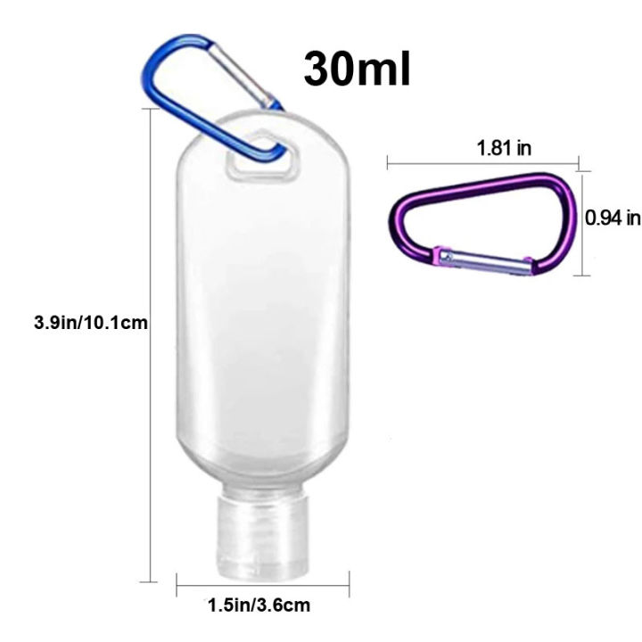 5Pcs%20Empty%20Hand%20Sanitizer%20Travel%20Bottle%2030ml%2050ml%20Size%20Holder%20Hook%20Keychain%20Carriers%20Flip%20Cap%20Reusable%20Portable%20Empty%20Bottles%20-%20Image%205