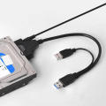 Sata to USB3.0 cable can plug all sizes of SATA HDD to remove the data to use a power adapter.. 