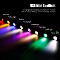 Led USB Spotlight 3W DC5V Jewelry Cabinet Showcase Counter Lamp Surface Mounted Ceiling Mini Spot Light Switch Interface Sticker. 