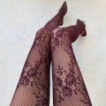 y2k Floral Patterned Tights Women 2025 New Lolita Party Stockings Pantyhose for Halloween Cosplay Party Streetwear.