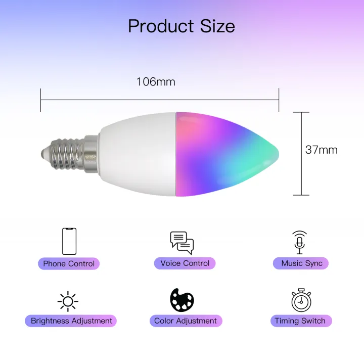 MOES%20Zigbee%20LED%20Light%20Bulb%20E14%20Candle%20Lamp%20Smart%205W%20RGBCCT%202200-6500K%20Dimmable%20%20Tuya%20Alexa%20%20Voice%20Control%20-%20Image%206