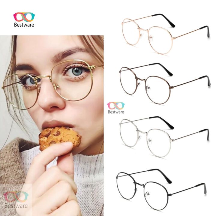 Bestware Metal Round Fashion Glasses For Men and Women