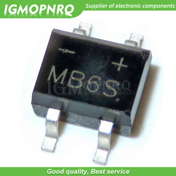 50pcs MB6S SOP-4 0.5A 600V Single Phases Diode Rectifier Bridge new ...